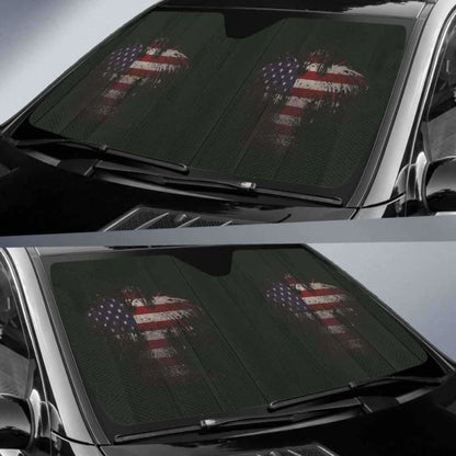 Usa Eagle Flag Auto Sun Car Shades