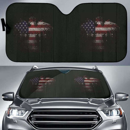 Usa Eagle Flag Auto Sun Car Shades