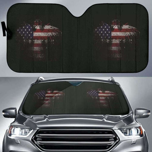 Usa Eagle Flag Auto Sun Car Shades