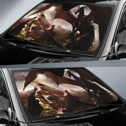 Knight And Dragon Sun Shade amazing best gift ideas