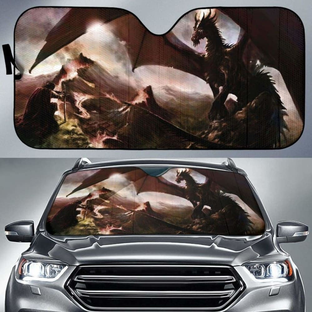Knight And Dragon Sun Shade amazing best gift ideas