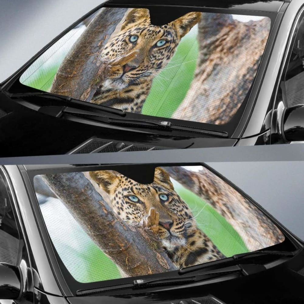 Leopard Big Cat Panthera Hd Car Sun Shade
