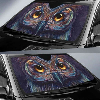 Art Owl Eyes Car Auto Sun Shades