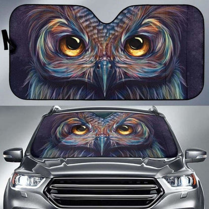 Art Owl Eyes Car Auto Sun Shades
