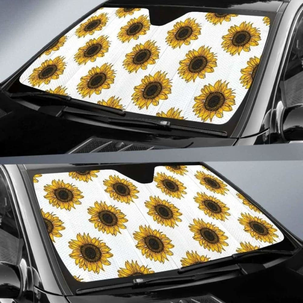 Sunflowers Design Pattern Car Auto Sun Shades
