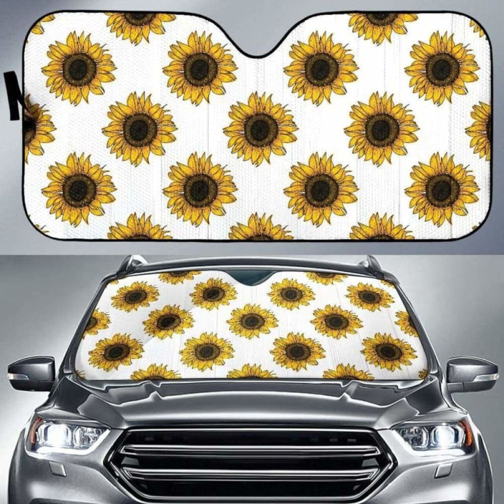 Sunflowers Design Pattern Car Auto Sun Shades