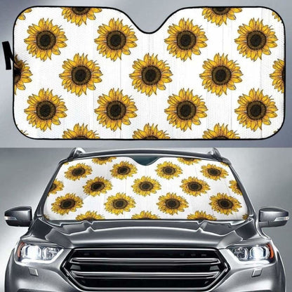 Sunflowers Design Pattern Car Auto Sun Shades