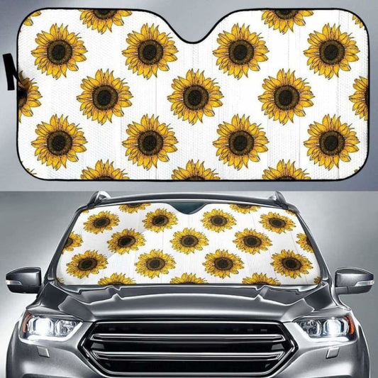 Sunflowers Design Pattern Car Auto Sun Shades