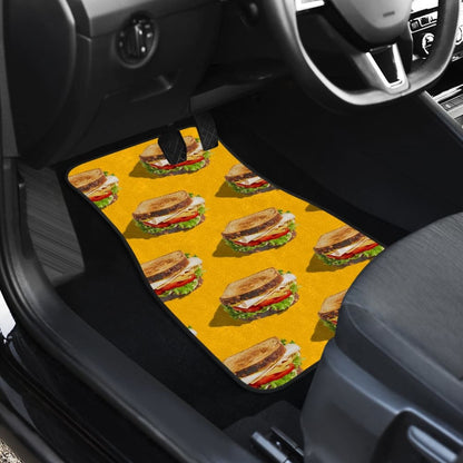 Cute Sandwich Pattern Car Floor Mats