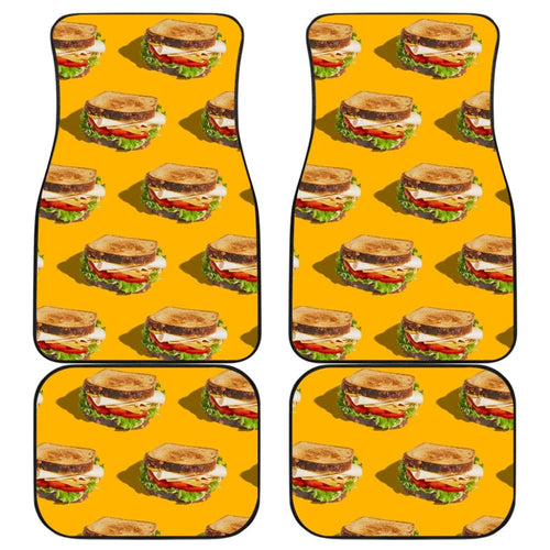 Cute Sandwich Pattern Car Floor Mats