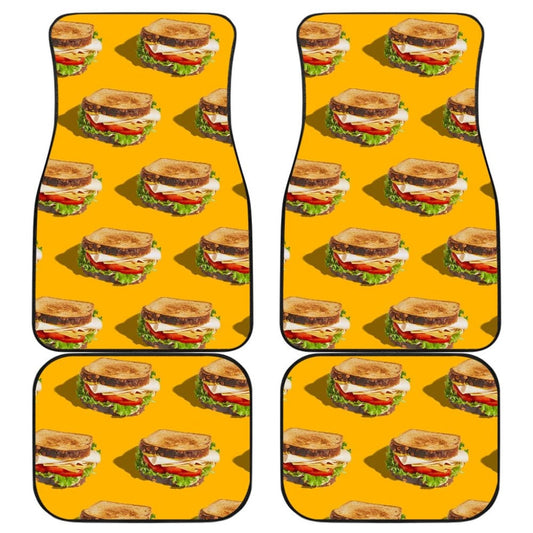 Cute Sandwich Pattern Car Floor Mats