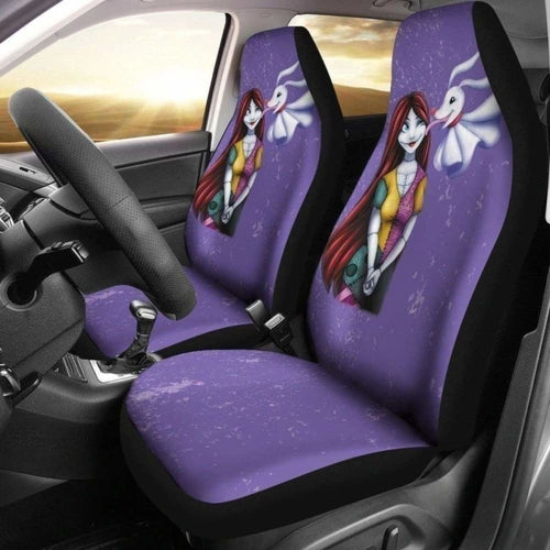 Sally & Zero Nightmare Before Christmas Car Seat Covers