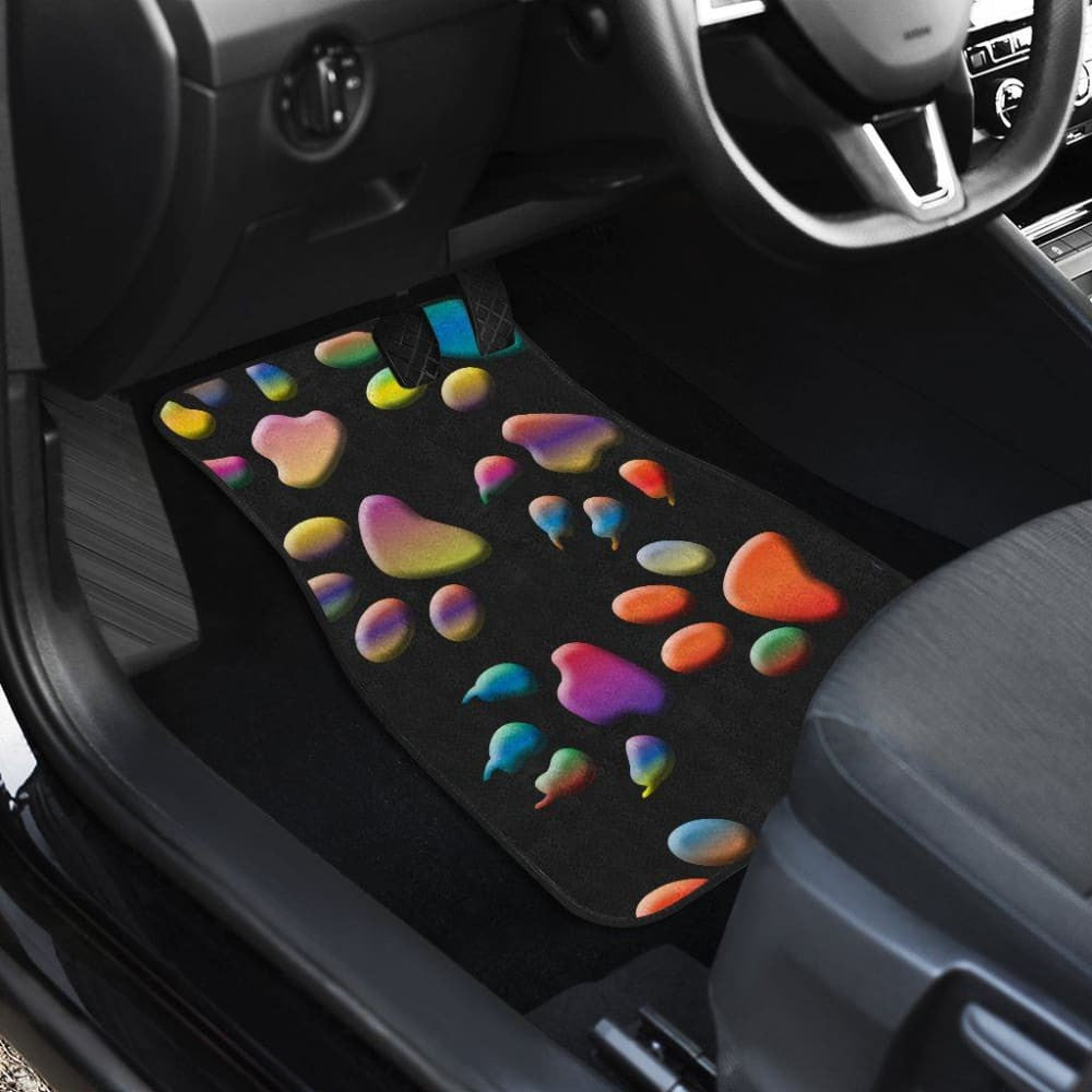 Colored Paws Car Floor Mats