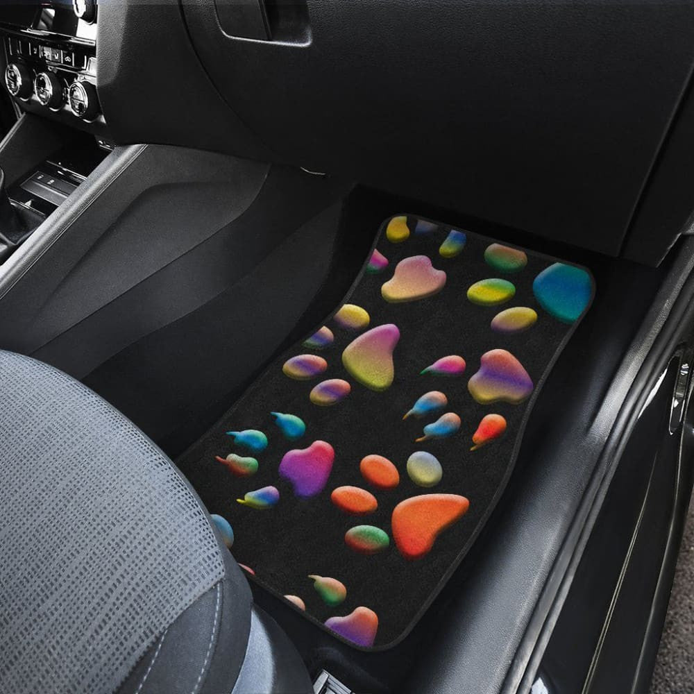 Colored Paws Car Floor Mats