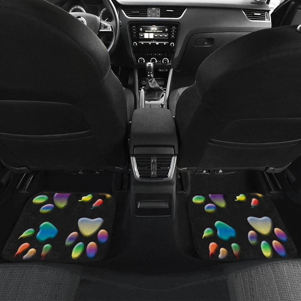 Colored Paws Car Floor Mats