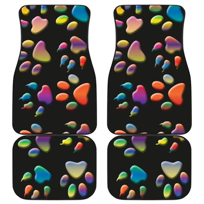 Colored Paws Car Floor Mats