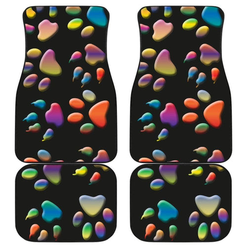 Colored Paws Car Floor Mats