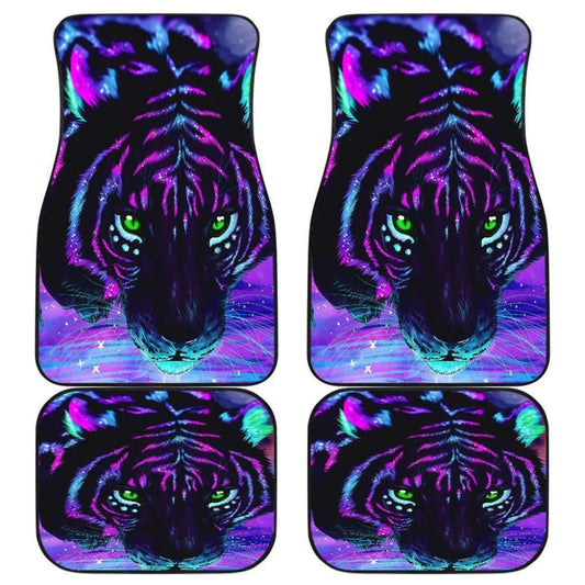 Tiger Draw Art Colorfull Car Floor Mats