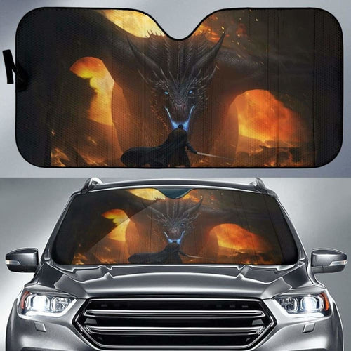Knight Vs Dragon Sun Shade amazing best gift ideas