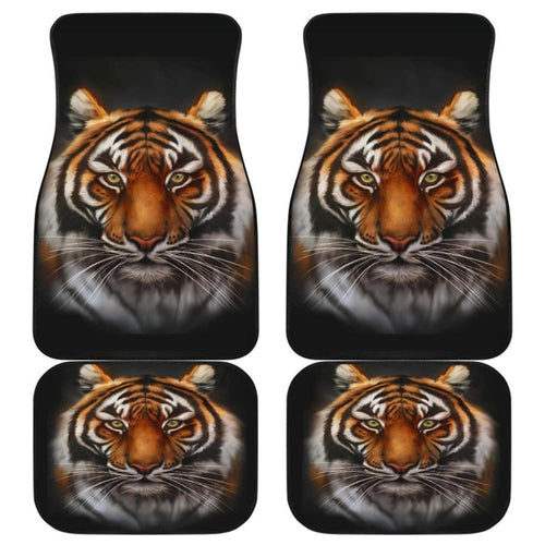 TigerD Face Hungry Animal Wild Car Floor Mats