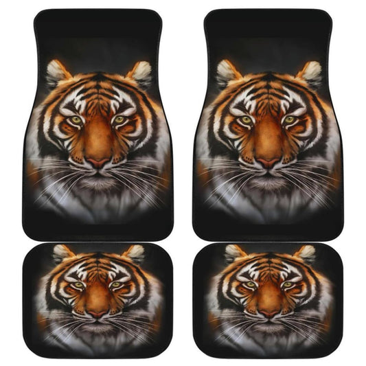 TigerD Face Hungry Animal Wild Car Floor Mats