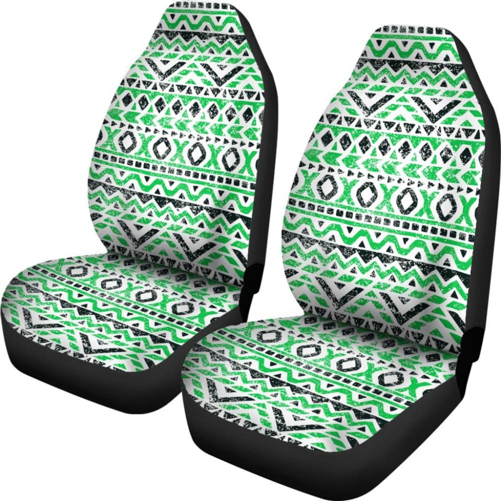 Aztec Green And Black Car Seat Covers