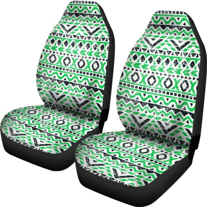 Aztec Green And Black Car Seat Covers