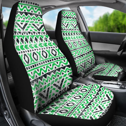 Aztec Green And Black Car Seat Covers