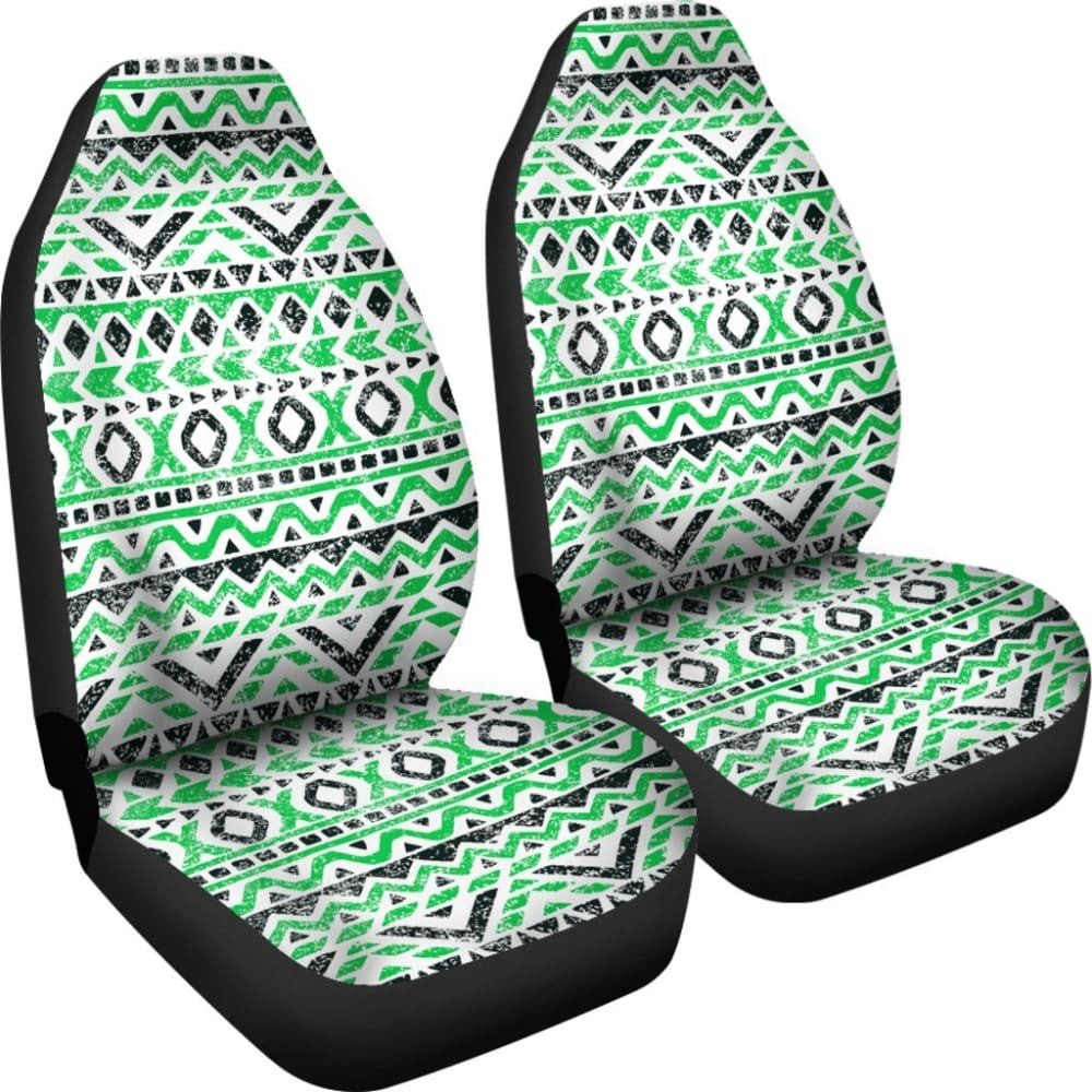 Aztec Green And Black Car Seat Covers