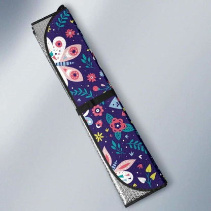 Colorful Butterfly Flower Pattern.Eps Car Auto Sun Shades