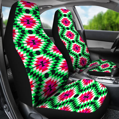 Watermelon Colors Aztec Design Women Car Seat Cover