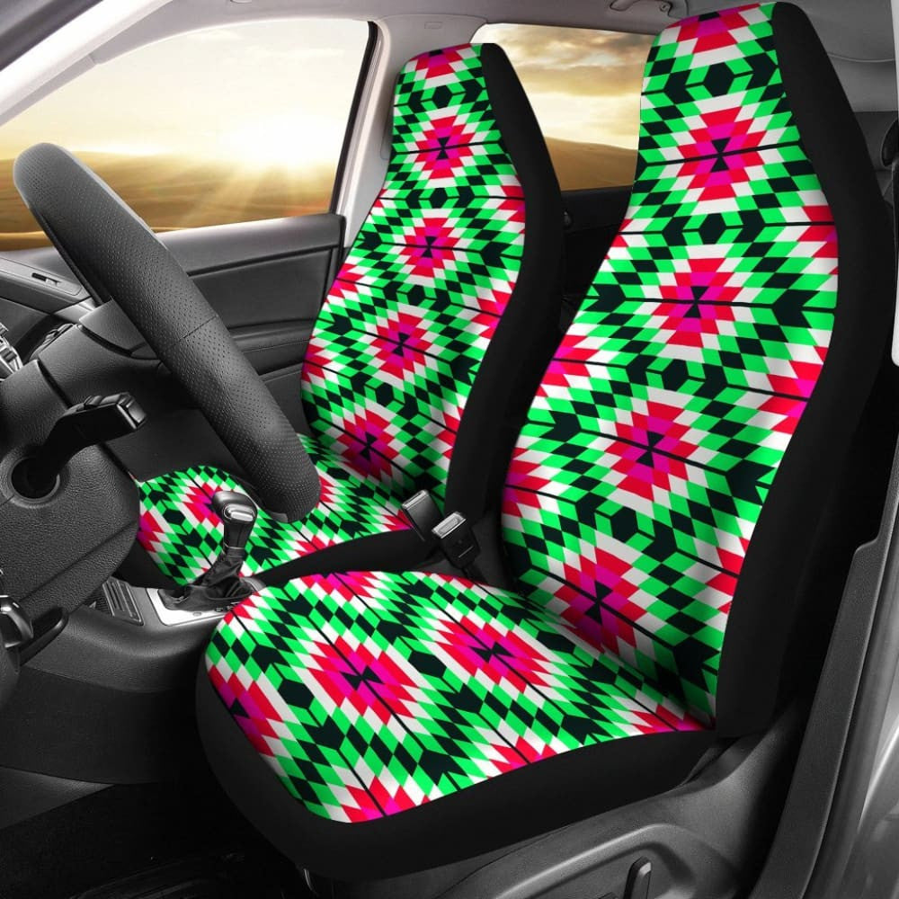 Watermelon Colors Aztec Design Women Car Seat Cover