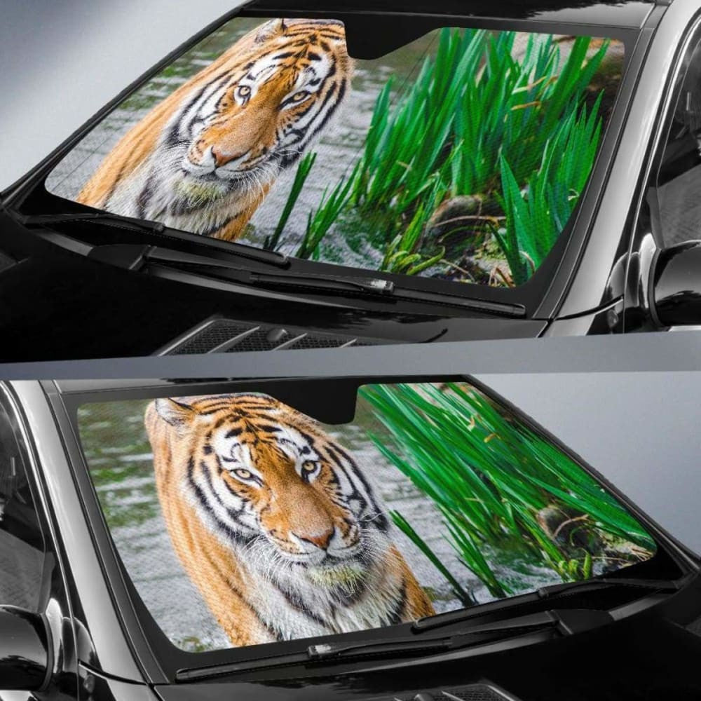 Bengal Tiger Hd Car Sun Shade