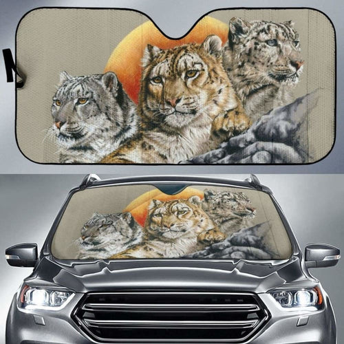 Car Sun Shade Big Cat Family