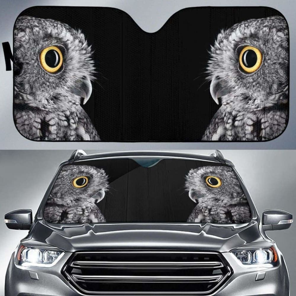 Cute Owl Eye Auto Sun Shade