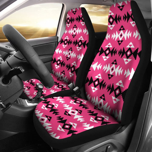 Pink Aztec Design Car Seat Covers
