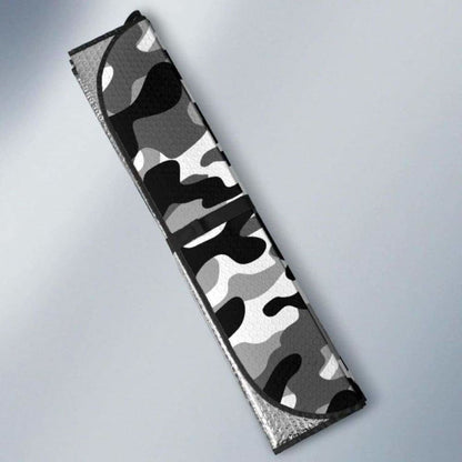 Black White Camo Camouflage Pattern Car Auto Sun Shades