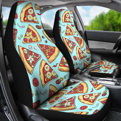 Pizza Pattern Print Universal Fit Car Seat Covers