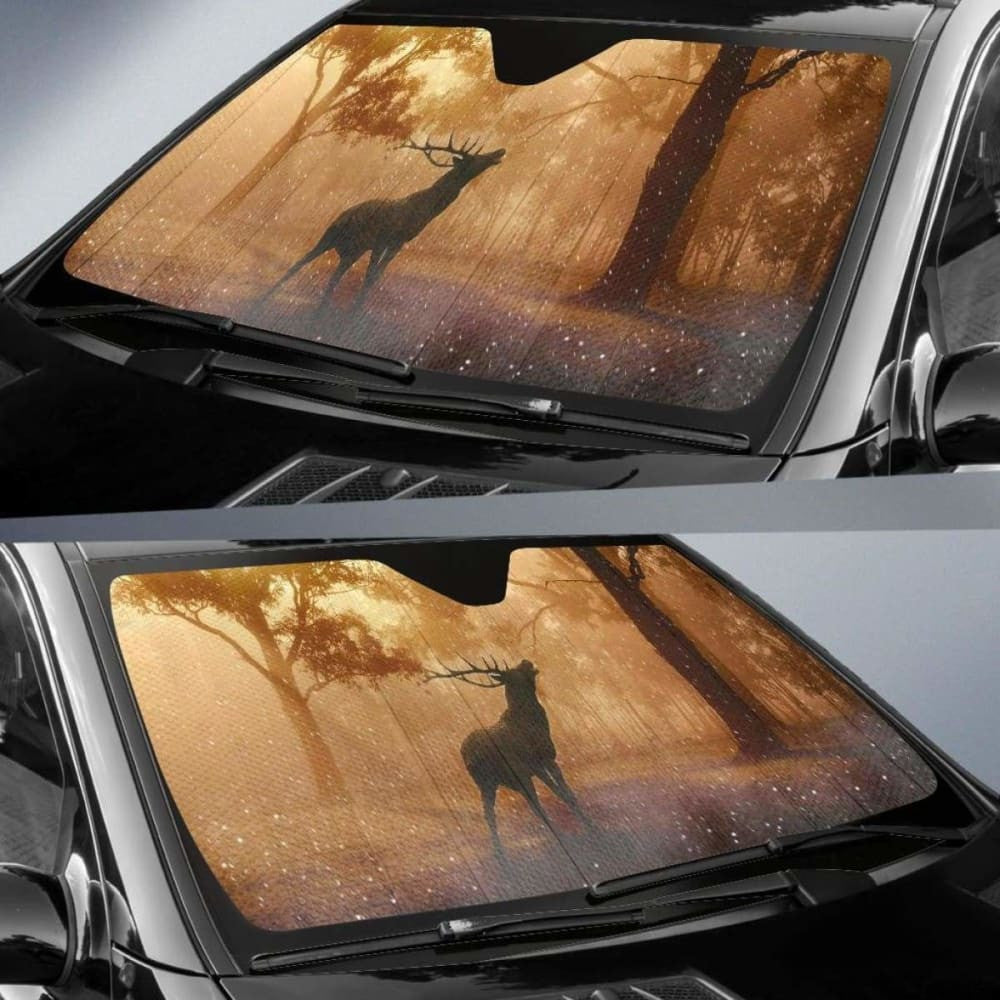 Red Deer Sun Light ForestK Car Sun Shade