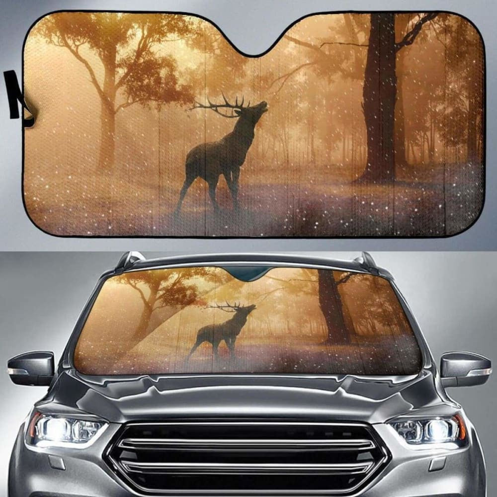 Red Deer Sun Light ForestK Car Sun Shade