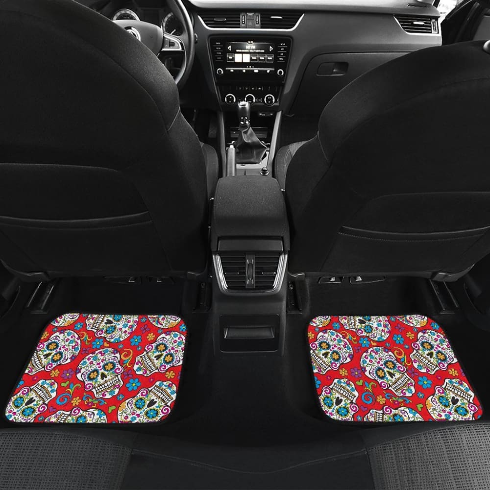 Pcs Sugar Skull Car Mats