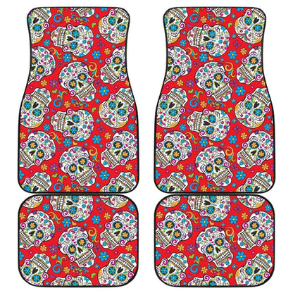Pcs Sugar Skull Car Mats