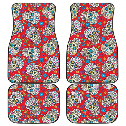 Pcs Sugar Skull Car Mats