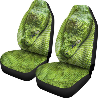 Car Seat Covers - Green Snake