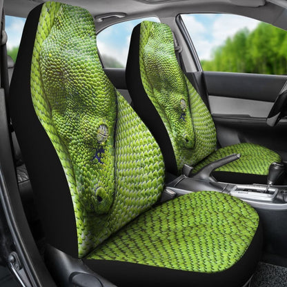 Car Seat Covers - Green Snake