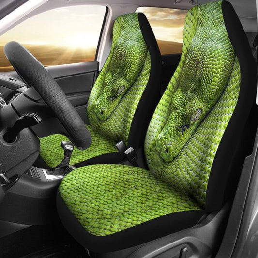 Car Seat Covers - Green Snake