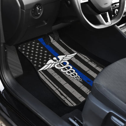 Patriot Nurse Thin Red Line US Flag Car Floor Mats