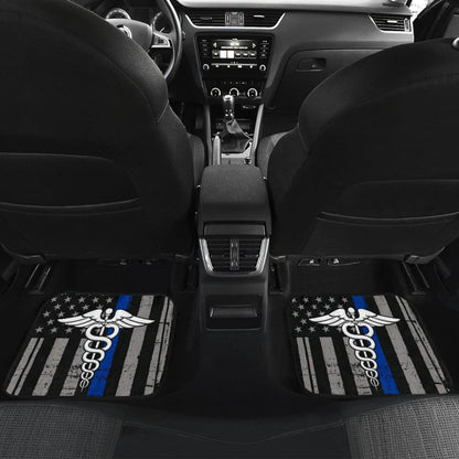 Patriot Nurse Thin Red Line US Flag Car Floor Mats