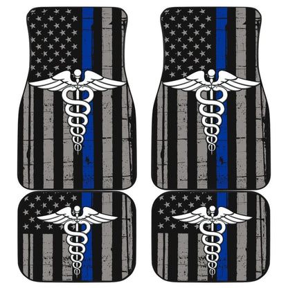 Patriot Nurse Thin Red Line US Flag Car Floor Mats
