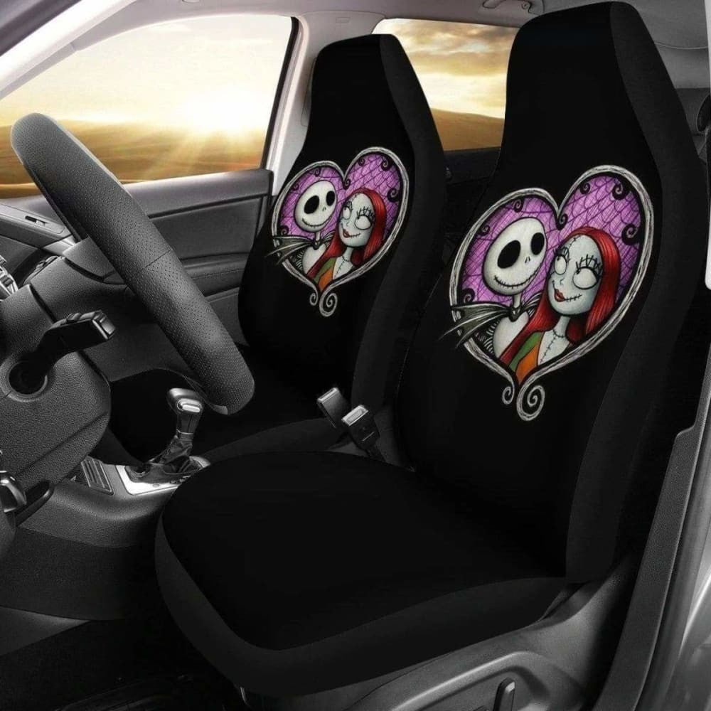 Jack & Sally Nightmare Before Christmas Car Seat Covers
